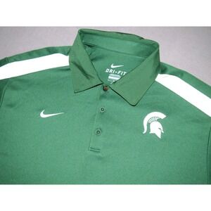 Nike Dri-Fit Michigan State‎ Spartans Performance Polo Golf Shirt Men's Large